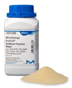 EcoCult(R) Buffered Peptone Water ISO 6579, ISO 6887, ISO 21528, ISO 22964, FDA (BAM), APHA, EP 2.6.31, suitable for microbiology