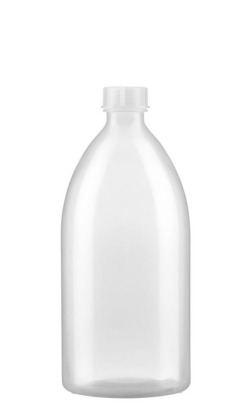 [EN]: Narrow neck bottle 1000 ml, LDPE with screw cap