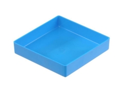 [EN]: Insert box 108x108x23 mm blue, PS, pack of 50