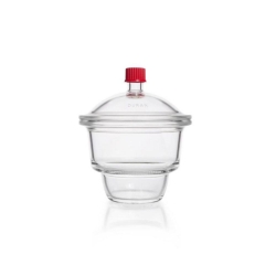 [EN]: DURAN&reg; Desiccator with "MOBILEX" lid, with screw thread and screw-closure cap, DN 150