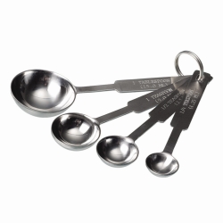 Set de cucharas medidoras, acero inoxidable