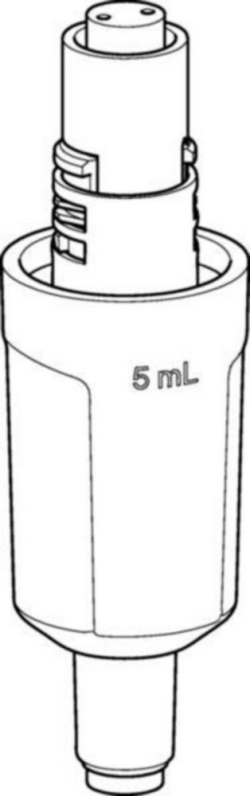 Pipette lower part, single- channel 10 mL, turquoise, adjustable: 1 - 10 mL