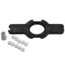 Filtro de protección, con manguito, para 0,5 - 5 mL variable, código de color violeta, 1 juego = 10 filtros, 1 manguito