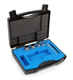 [EN]: Set of weights F1, 1g...200g OIML, stainless steel, in plastic case