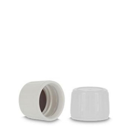 [EN]: Originality closures PP28 HDPE, white with originality ring LDPE, white, with PTFE / EPE200 / PTFE insert, beige, pack of