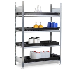 Hazardous goods shelving type RSW with 4 trays (36 ltr.) 1360x640x2000