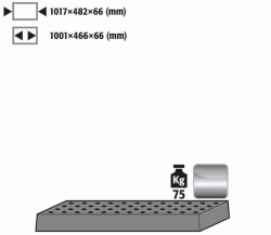 [EN]: Perforated plate f. STAWA-R 75kg roh Q90 Q30 S90 S60 1200mm