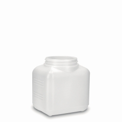 Square bottles, wide-neck, HDPE