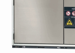 [EN]: Castors with skirting board for UB90 30 mm, Sheet steel powder-coated RAL 7015