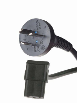 Mains cable 230V, CNL-shaped IEC socket