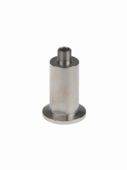 Small flange, stainless steel, KF DN 10, with thread G 1/8" ext.