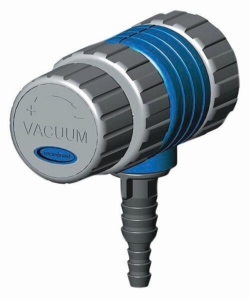 VACUU·LAN&reg; VCL 01 -yellow-manual flow control modulewith connecting part A5, M35 x 1.5, valve with yellow rotary knob