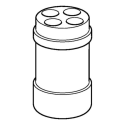 Adapter, for 4 conical vessels Tubes&reg; 5.0 mL and 15 mL, for 250 mL rectangular cups in rotor FA-6x250, set of 2 pieces