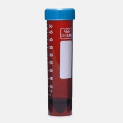 [EN]: centrifuge tubes, amber, screw cap, P.P, 50 ml, skirted, nonsterile, pack of 50