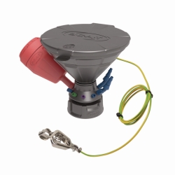 Centro de residuos universal Jan, conductor electrost&aacute;tico