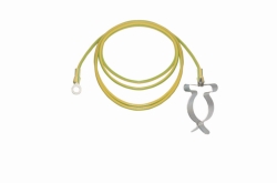 [EN]: Earth cable, 1x clamp 1x press button, ID 5mm, length 3m