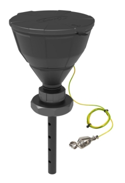 Funnel with ball "ARNOLD", V2.0, S95, electrostatic conductive