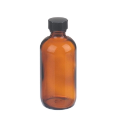 [EN]: WHEATON boston round bottles 125 ml amber, with cap, (W216850) pack of 24
