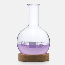 [EN]: Round bottom flask stand made of cork for volume 50 - 100 ml