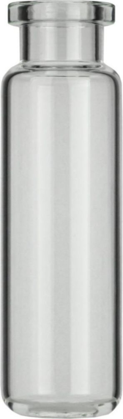 [EN]: Headspace Crimp Neck Vials N 20, 20 ml clear, rounded bottom, flat DIN crimp neck pack of 100