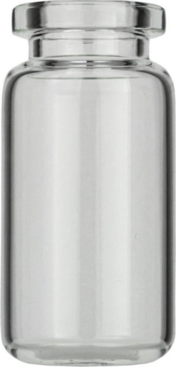 [EN]: Headspace Crimp Neck Vials N 20, 10 ml clear, rounded bottom, flat DIN rolled edge pack of 100