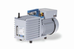 [EN]: Rotary vane pump RZ 2.5, two stage, inlet KF DN 16 / hose nozzle DN 10 mm, 220-230 V/50-60 Hz, 100-115 V/50-60 Hz, 120 V/