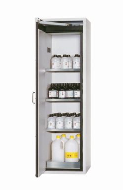 [EN]: Safety cabinet S-CLASSIC-90 WDASL 596 x 616 x 1968 mm, RAL 7035/7035, 3x shelf, 1x perforated sheet insert