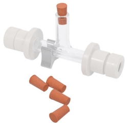 [EN]: Rubber stoppers, polarimeter tube centre fill, volatile samples, pack of 5