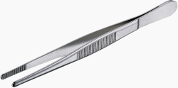 [EN]: tweezers nickel-plated, straight, blunt, 160 mm