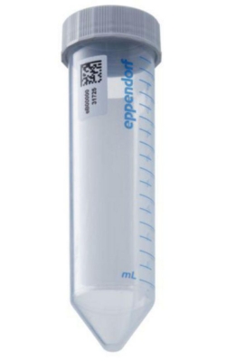 Conical Tubes 50 mL forensic DNA grade, colourless, with 2D SafeCode and plain text, individually packaged, pack of 48