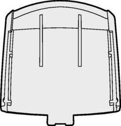 Tapa del compartimento de las pilas