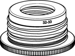 Adaptador de rosca para botellas de GL 45 a GL 32, ETFE