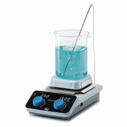 Agitador magnético con calefacción AREC 4 Set digital, con sonda de temperatura