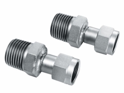 Adaptador M16x1 hembra a NPT 1/2" macho paquete de 2