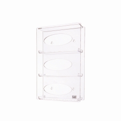 Dispensador de guantes LLG para 1 o 3 cajas, vidrio acr&iacute;lico