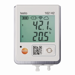 Online humidity data logger testo 162 H2, with one connection for temperature and humidity sensor