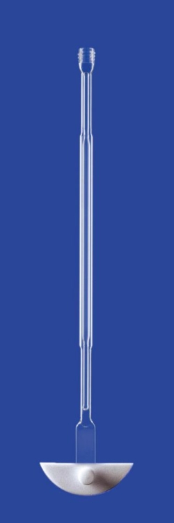 [EN]: Stirrer with lateral blade for round-bottom flasks 100 ml, NS 29/32, blade 125 x 24 x 3 mm