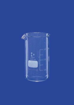 [EN]: Beaker 400 ml, h.f. Ø 70 x H. 130 mm, with graduation