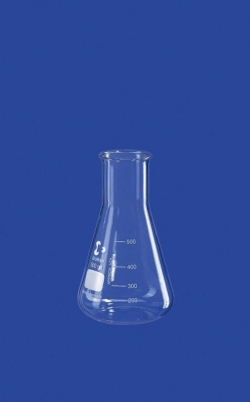 [EN]: Erlenmeyer flask 500 ml, wide neck beaded rim