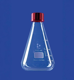 [EN]: Erlenmeyer Flask 500 ml, GL 32 with screw cap
