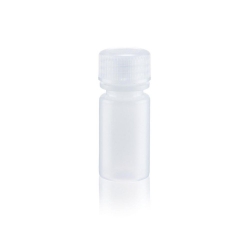 Frasco de cuello estrecho de 4 ml (0,1 oz), de polietileno de alta densidad resistente a las fugas, con tapón de rosca 13-425,