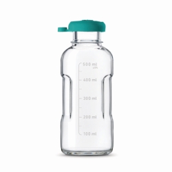 Autoclave bottles, borosilicate 3.3, with push-on caps