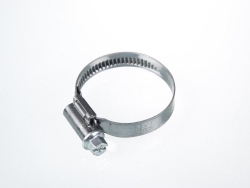 [EN]: Worm-threaded hose clips Ø 25-40 mm stainless steel 1.4016, galvanized screw pack of 10