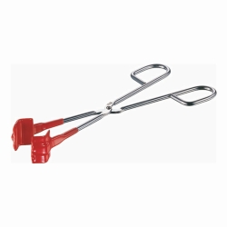 Flask tongs, stainless steel