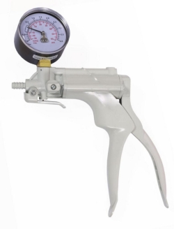 [EN]: Vacuum pump VacuMan PVC, stroke 16 ml, vacuum mbar 850 w. pressure gauge