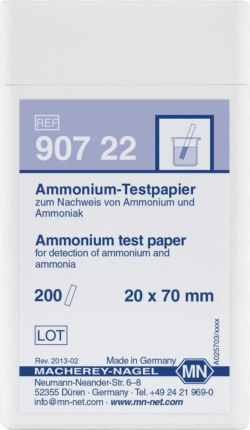 mmonium test paper 200 strips UN 3288, 6.1, II, (E)