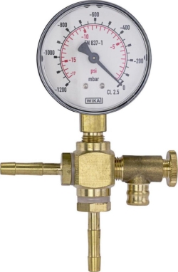 NucleoVac vacuum regulator (1) for use with NucleoVac or NucleoVac 96