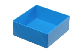 Insert box 108x108x45 mm blue, PS