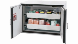 [EN]: Safety cabinet UB-T-90 2T 2 full drawers, light grey, RAL 7035