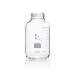 [EN]: Laboratory glass bottle 2000 ml DURAN&reg;, GLS 80, wide neck, clear glass, without screw cap and pouring ring